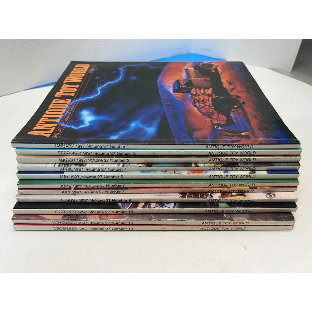 Antique Toy World Magazine Lot Volume 27 1997 11 Issues Toy‎ Reference Collector